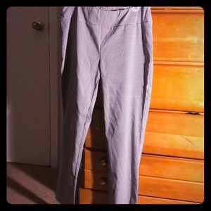 Black&white checkered dress pants women medium
